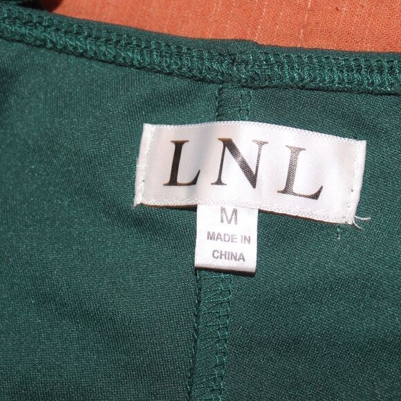 NWT LNL Spruce Green Mini Dress Women Size Medium - Picture 6 of 10